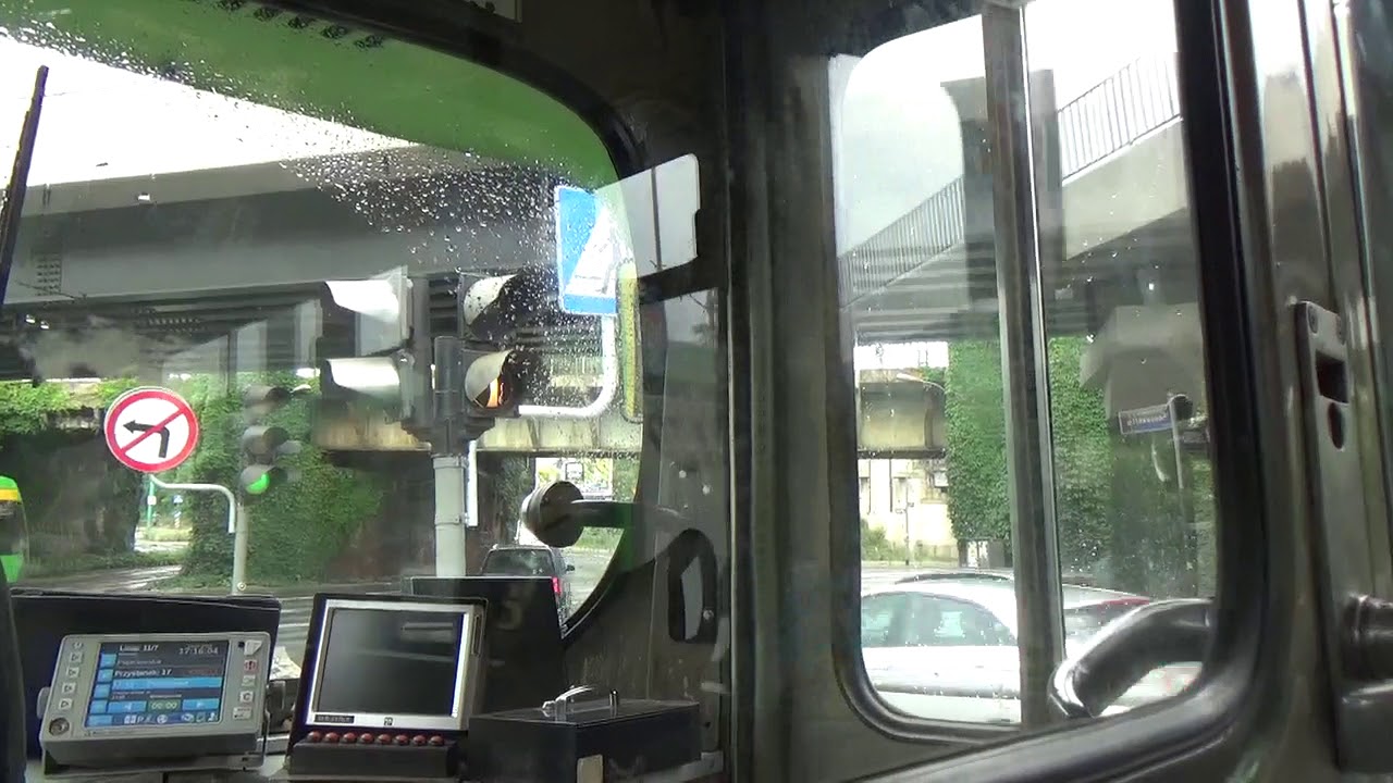Mitfahrt im MPK Düwag GT8 Wagen 668 auf der Linie 11 durch Poznan
