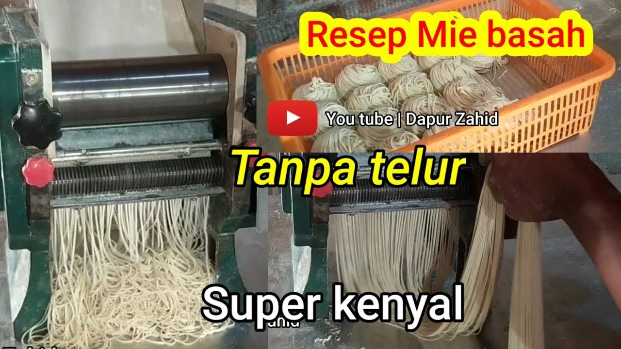 Cara bikin mie basah tanpa telor 100% kenyal dan lentur