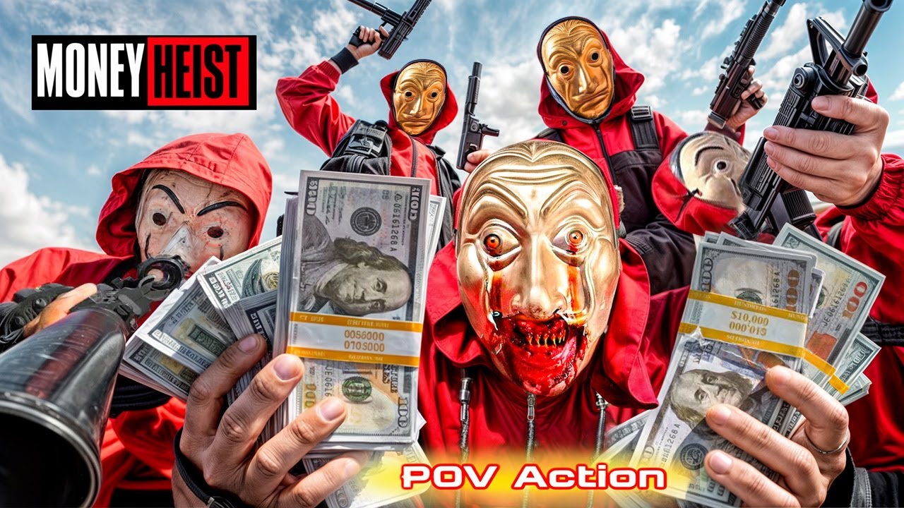 PARKOUR VS MONEY HEIST! 2 | No ESCAPE for BAD GUYS from POLICE chase (BELLA CIAO REMIX) | Epic POV