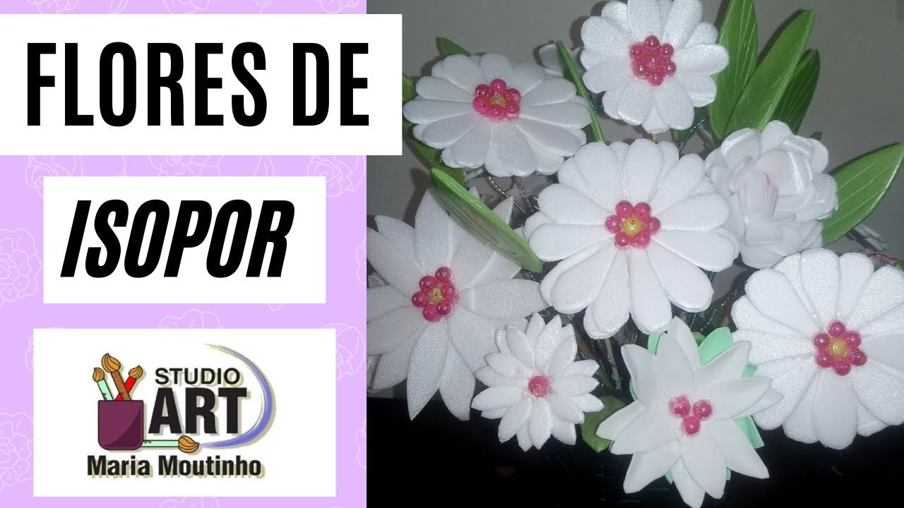 Como fazer flores com bandejas de isopor 🌼DO LIXO AO LUXO 🌹 DIY 👉 Faça vc mesmo 🤗 reciclando 🌸