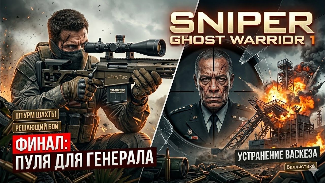 Sniper Ghost Warrior 1 | Прохождение #6 Решаюший Бой И Генерал Васкез ФИНАЛ