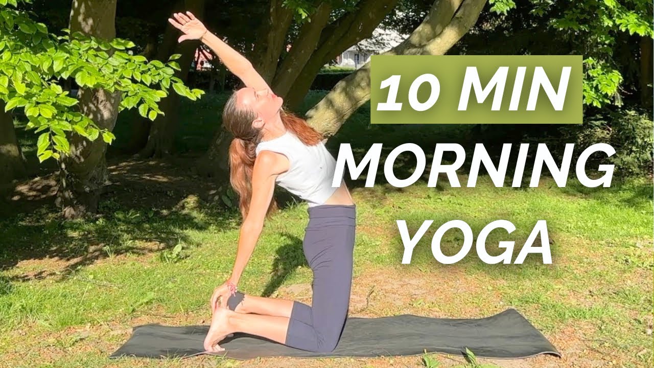 10 min Morning Yoga | Clear Stuck Energy for a Better Day Ahead!