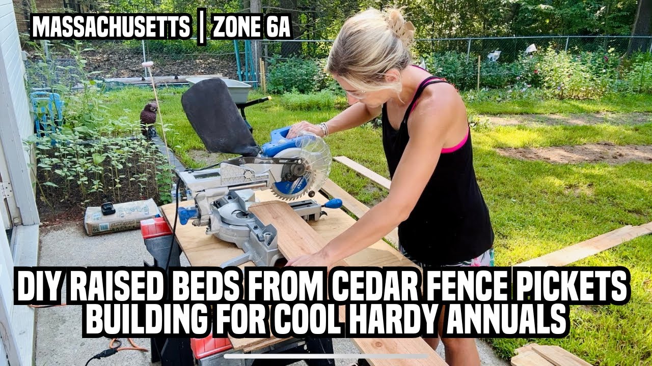 DIY Raised Beds from Cedar Fence Pickets | Building for Cool Hardy Annuals