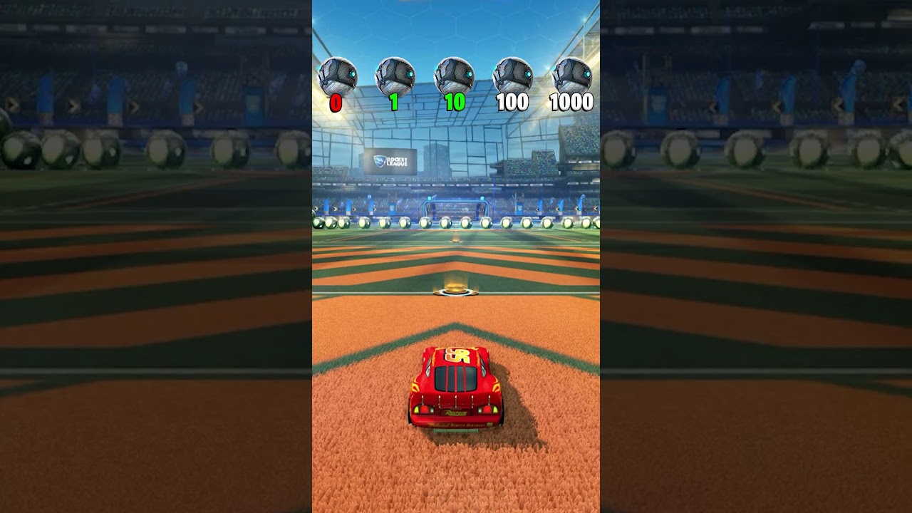 Gol com 1000 bolas no Rocket League!