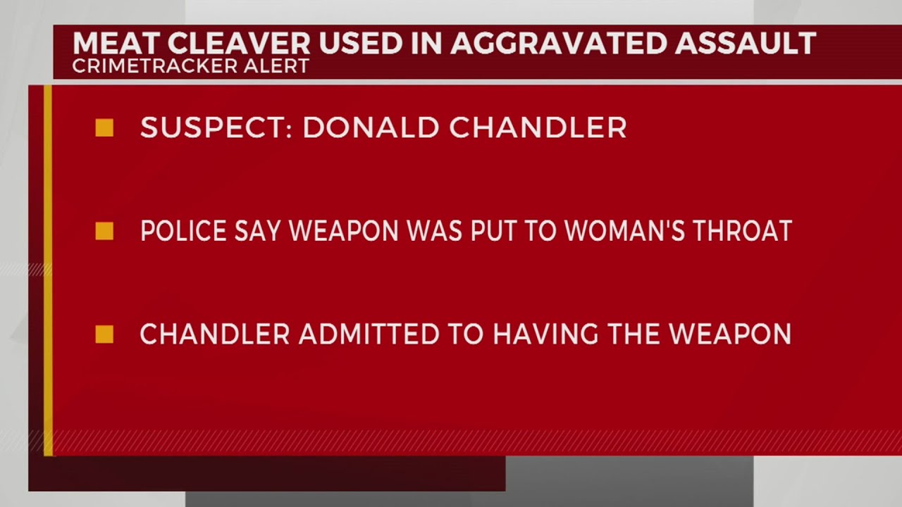 Meat cleaver used in aggravated assault
