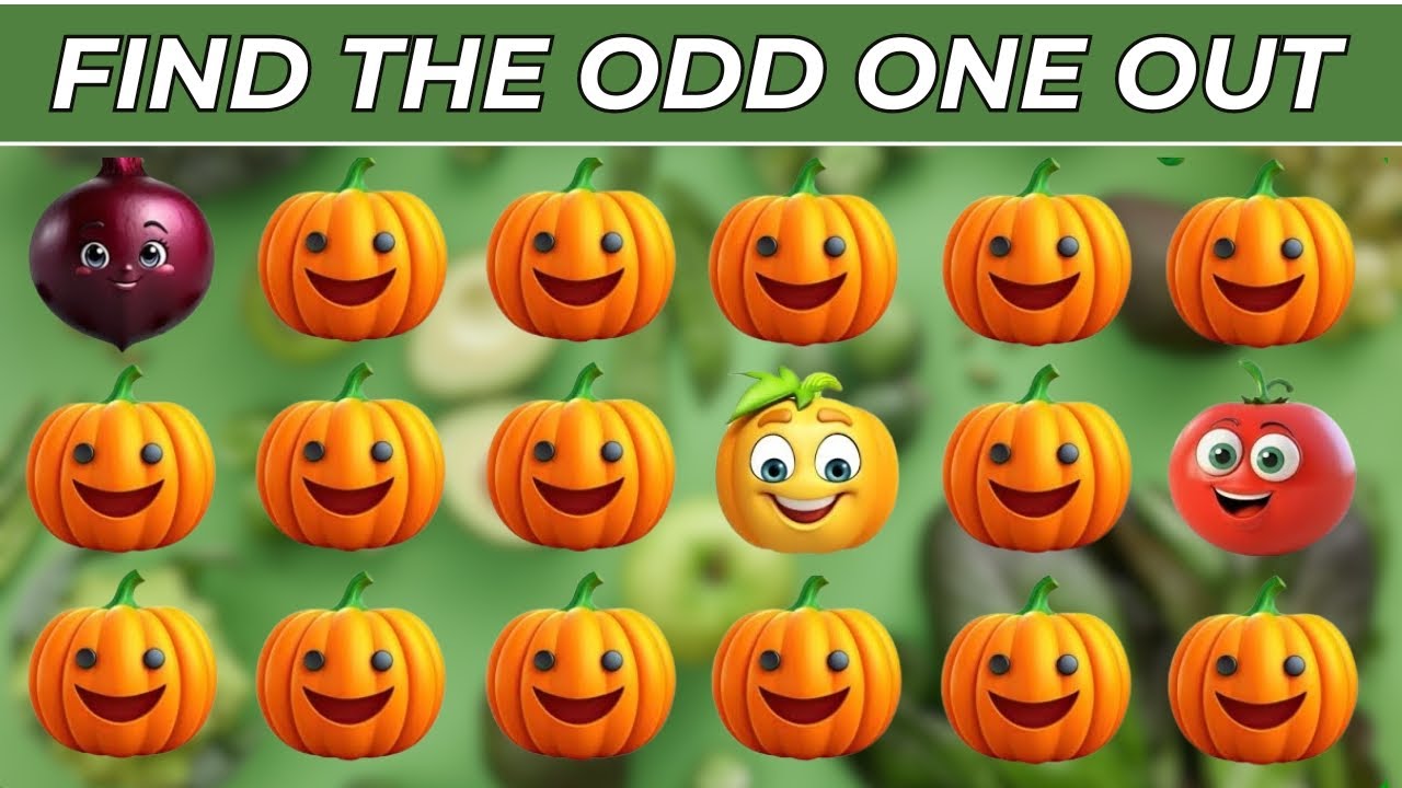 Find the ODD One Out - Vegetables Edition!🍆🥦🍅🥕🥒🌶️ | Guess The Vegetable Quiz | Emoji Quiz