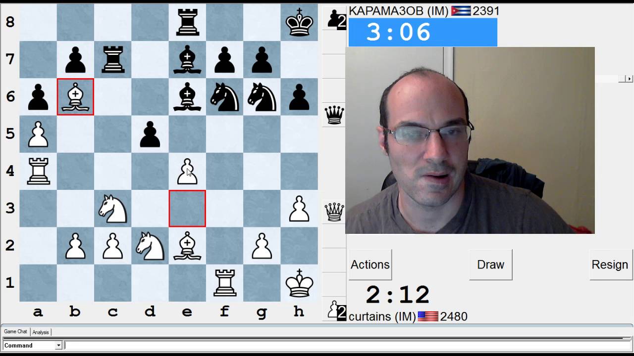5 minute chess #643: IM Greg Shahade vs IM Nikolay Noritsyn