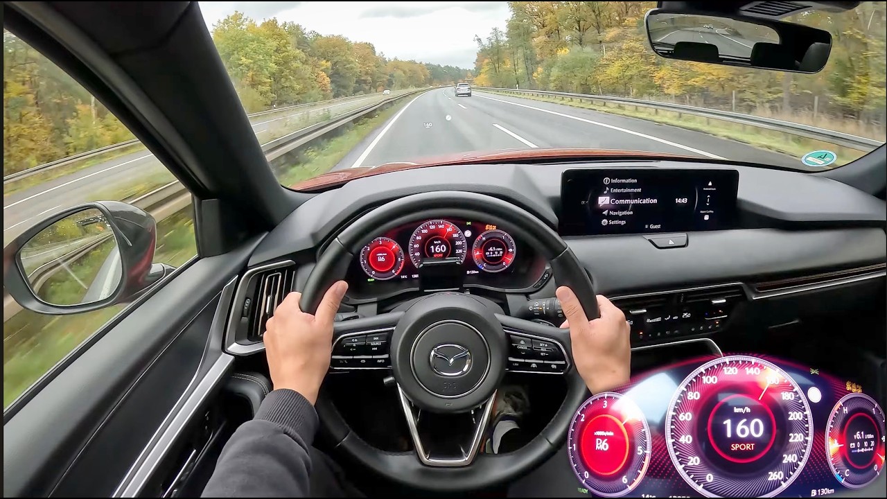 2025 MAZDA CX-60 e-Skyactiv-D 3.3L (254 PS) - TOP SPEED POV TEST DRIVE