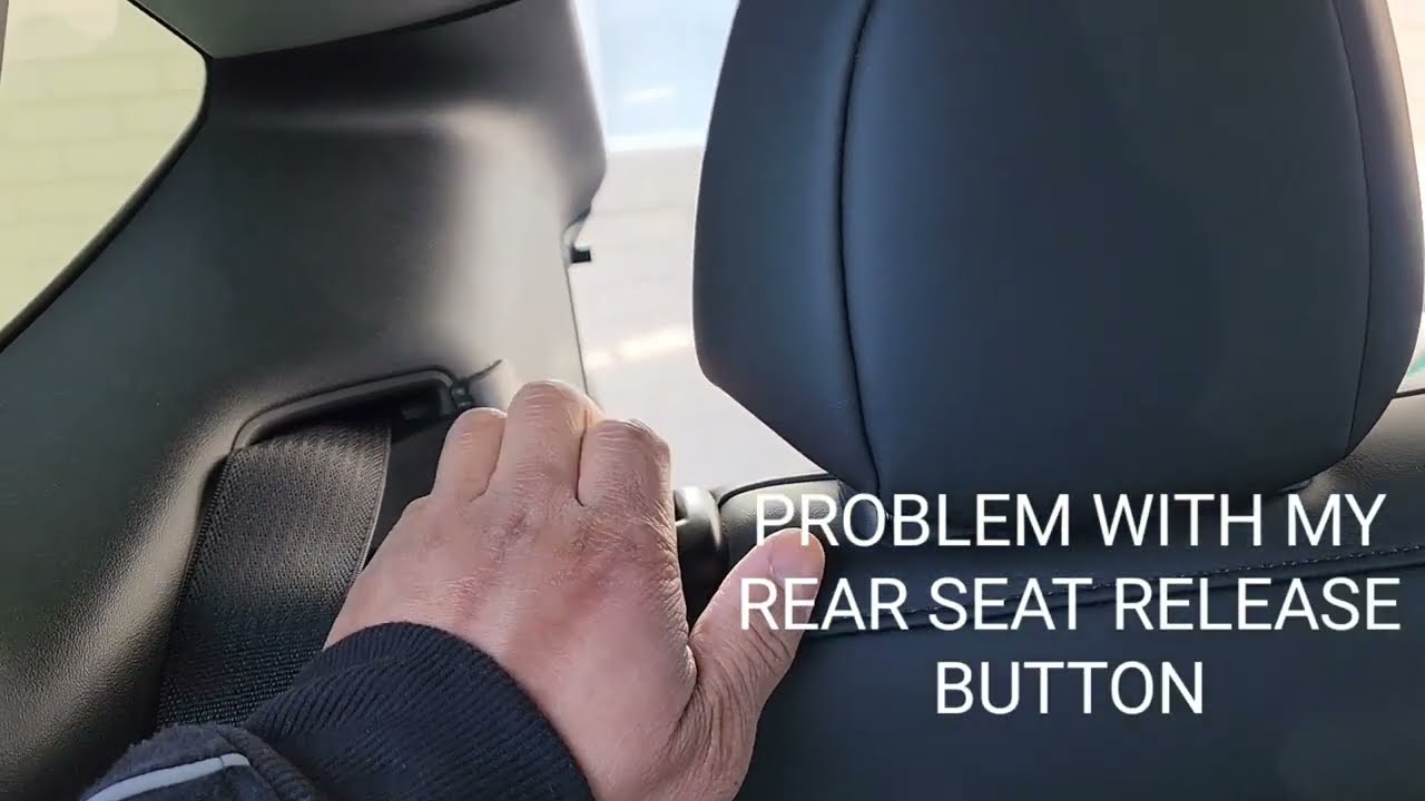Problem with rear seat release lever on Tesla