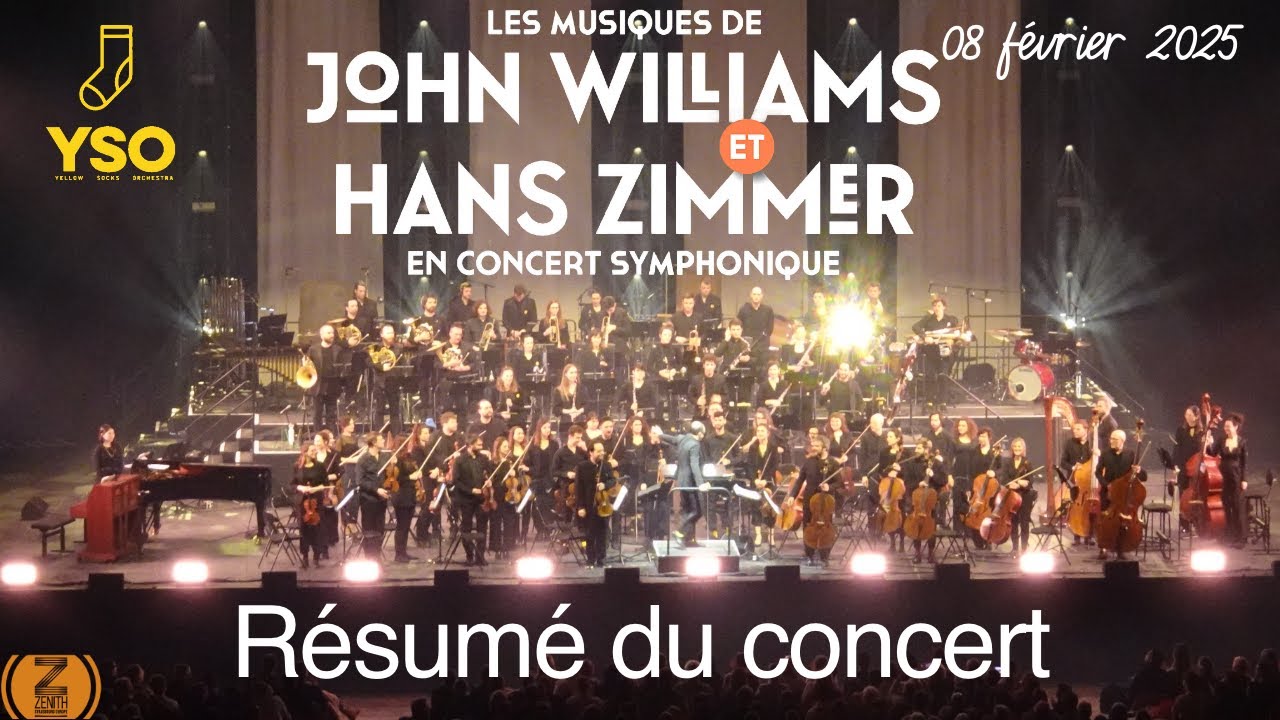 The Yellow Socks Orchestra - Résumé du concert Williams et Zimmer (Zénith de Strasbourg - 2025)