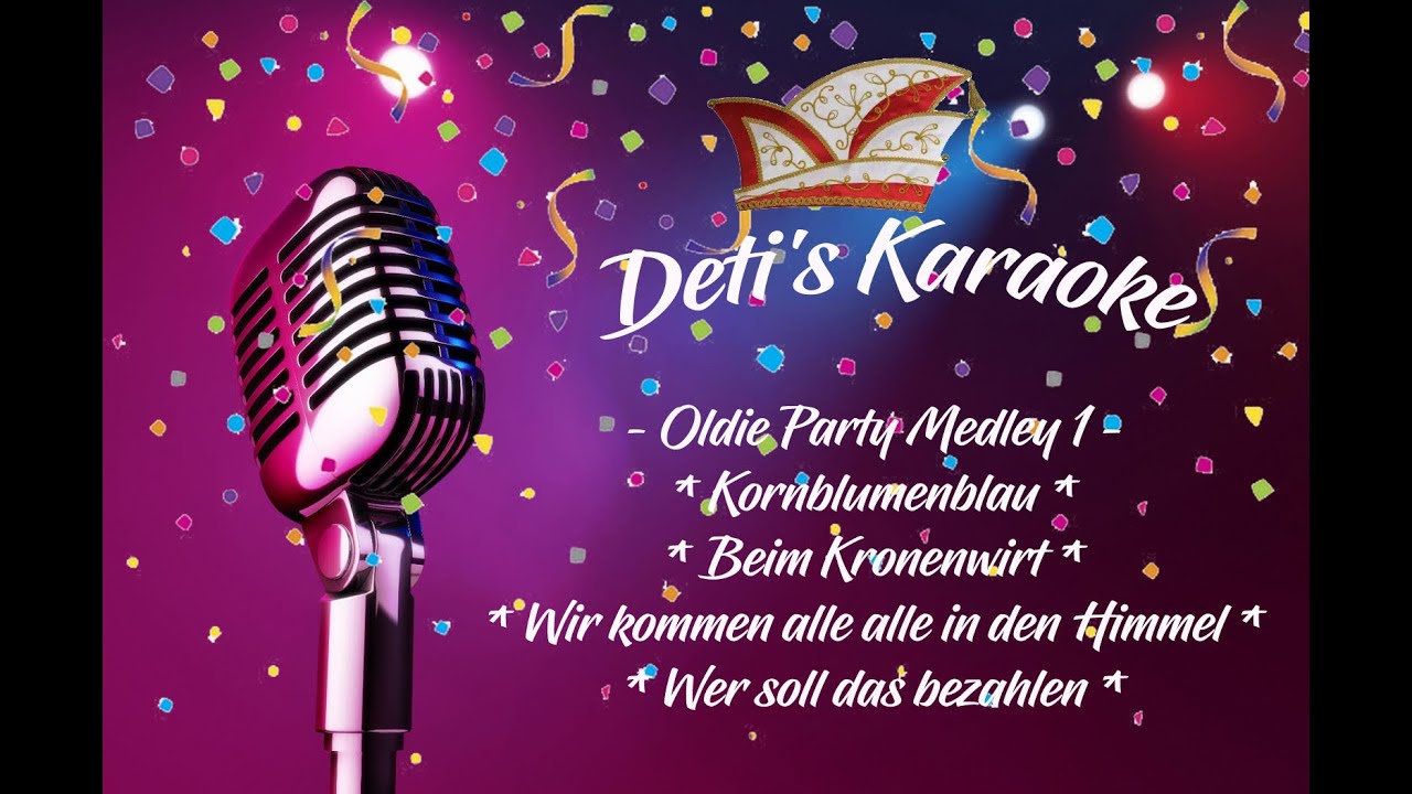 Oldie Party Medley 1 * Schunkelhits * Karaoke