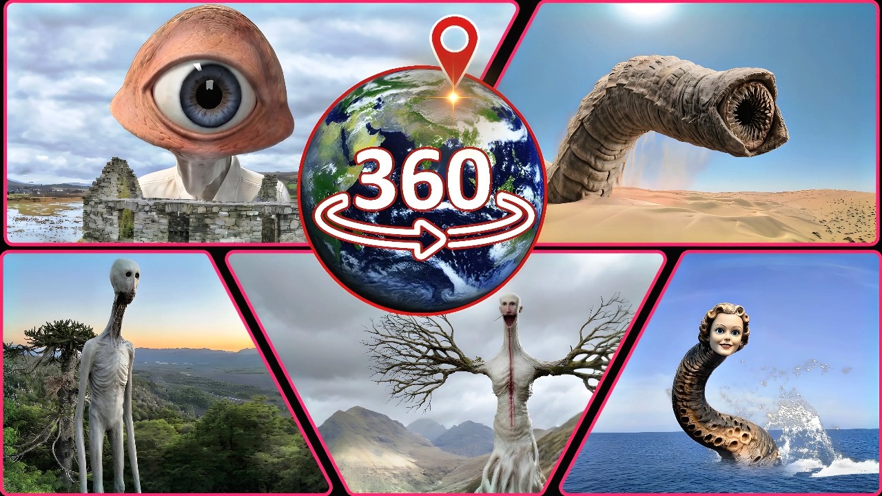 MEGA COMPILATION: Unexplained Google Earth Anomaly Archive &mdash; VR 360&deg;