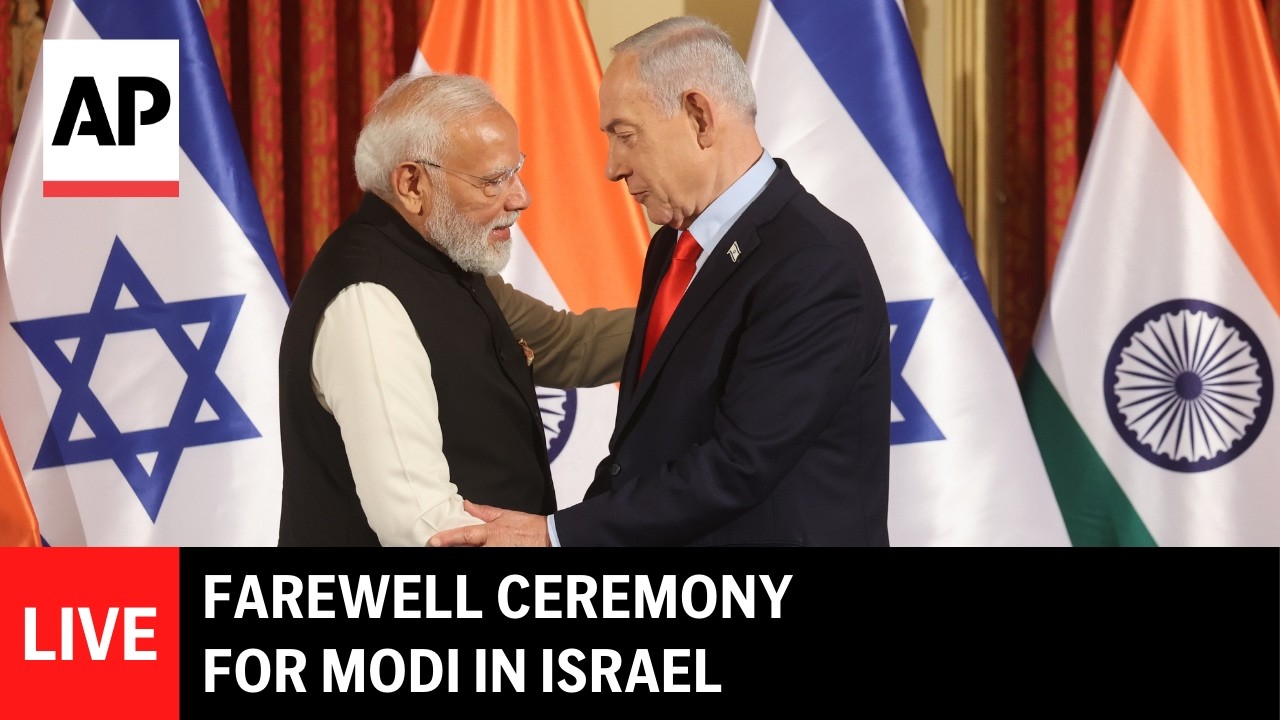 LIVE: Farewell ceremony for Indian Prime Minister Modi in Israel