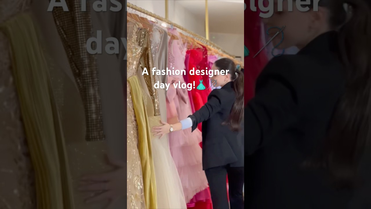 A fashion designer day vlog✨👗🪡