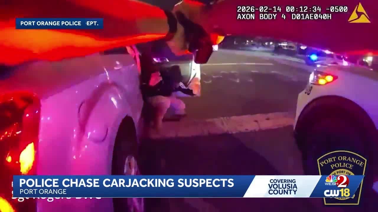 4 arrested after armed carjacking ends in multi-county chase