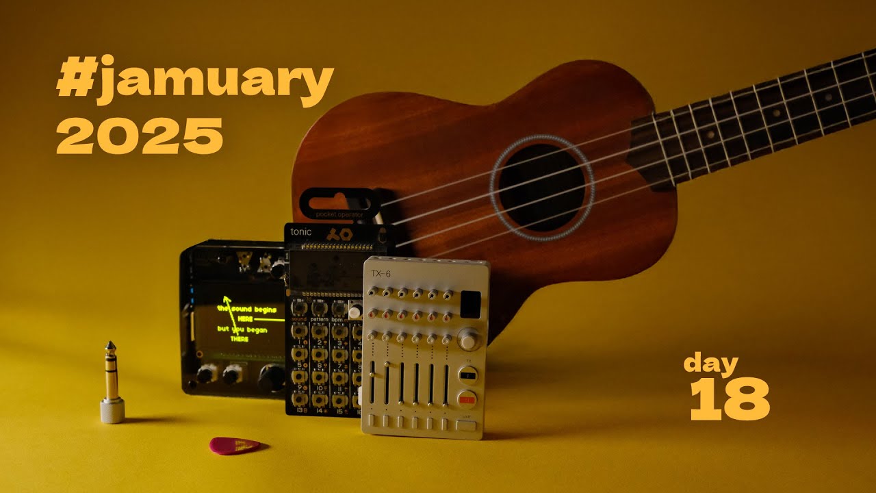 #Jamuary2025 Jam 18th - Vibey ambient with Monome Norns Shield, Here-There script and PO-32 Tonic