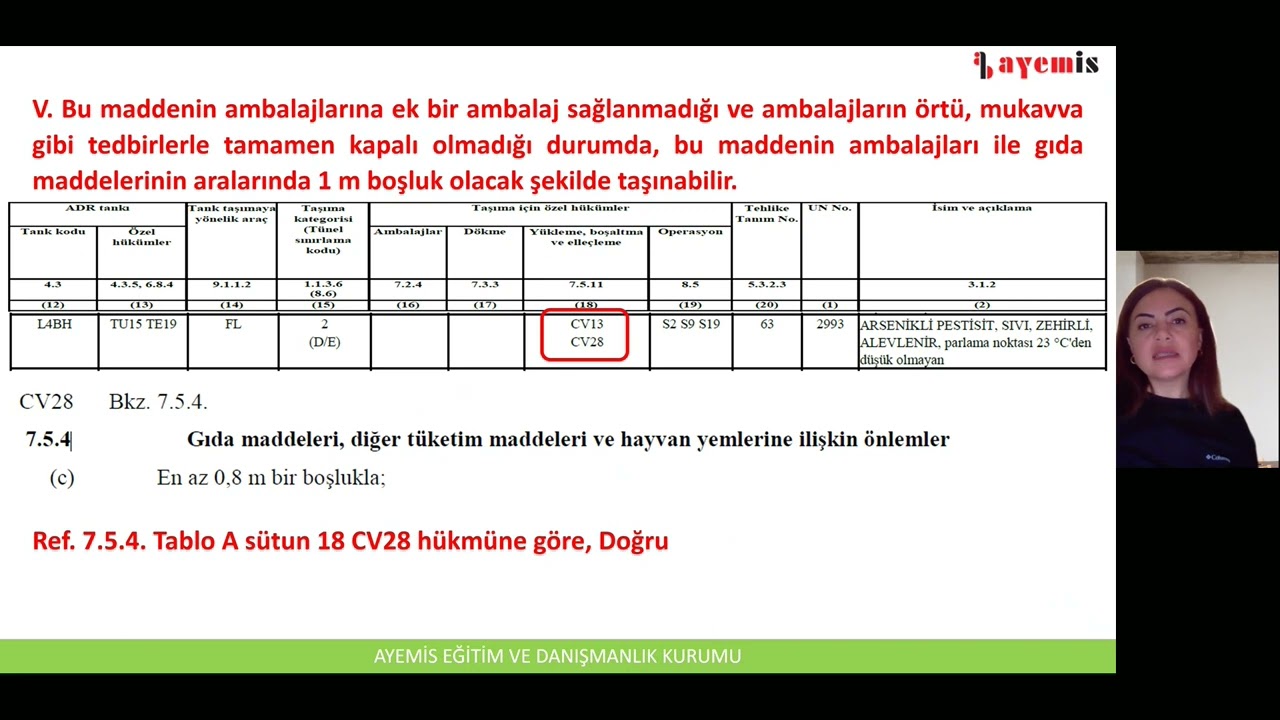 AYEMİS EĞİTİM KURUMU 17 EYLÜL 2022 ADR TMGD SINAV SORULARI (Part4)