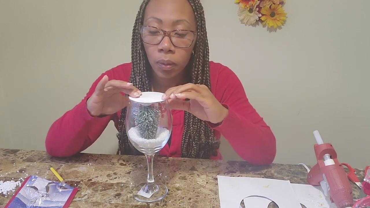 DIY Crafts: Wineglass Snow Globes