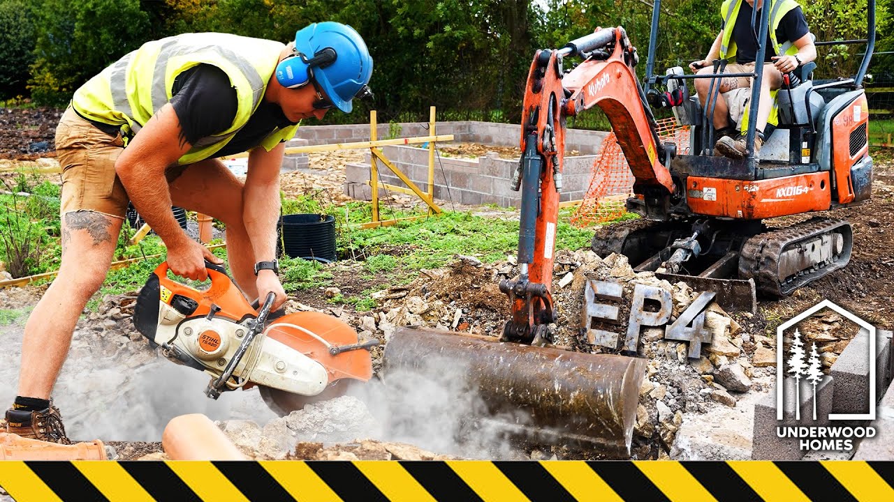 Getting Drainage Flowing in Our DREAM Home… BREAKING THE BLOCKAGE! | Ep04