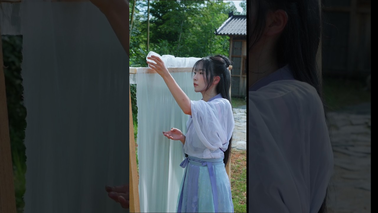 Crafting traditional skirt with ice dye | Handcrafted silk skirt