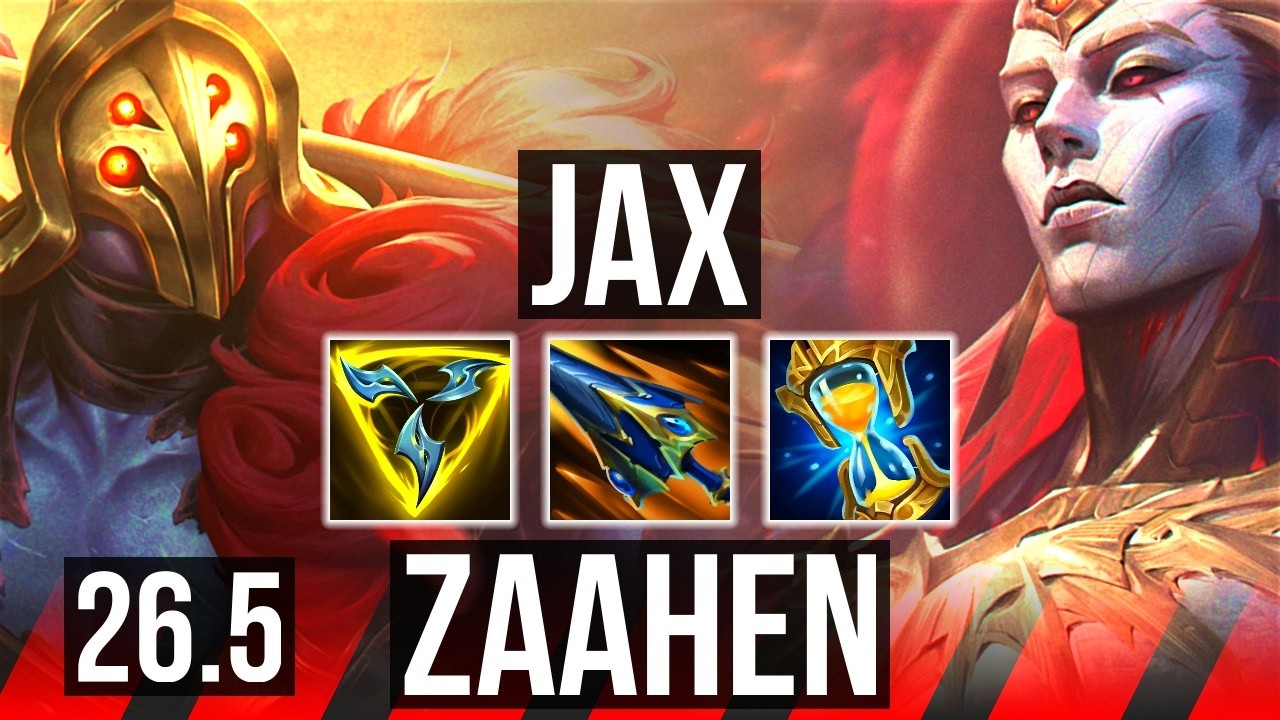 JAX vs ZAAHEN (TOP) | Good KDA: 8/1/5 | KR Grandmaster | 26.5