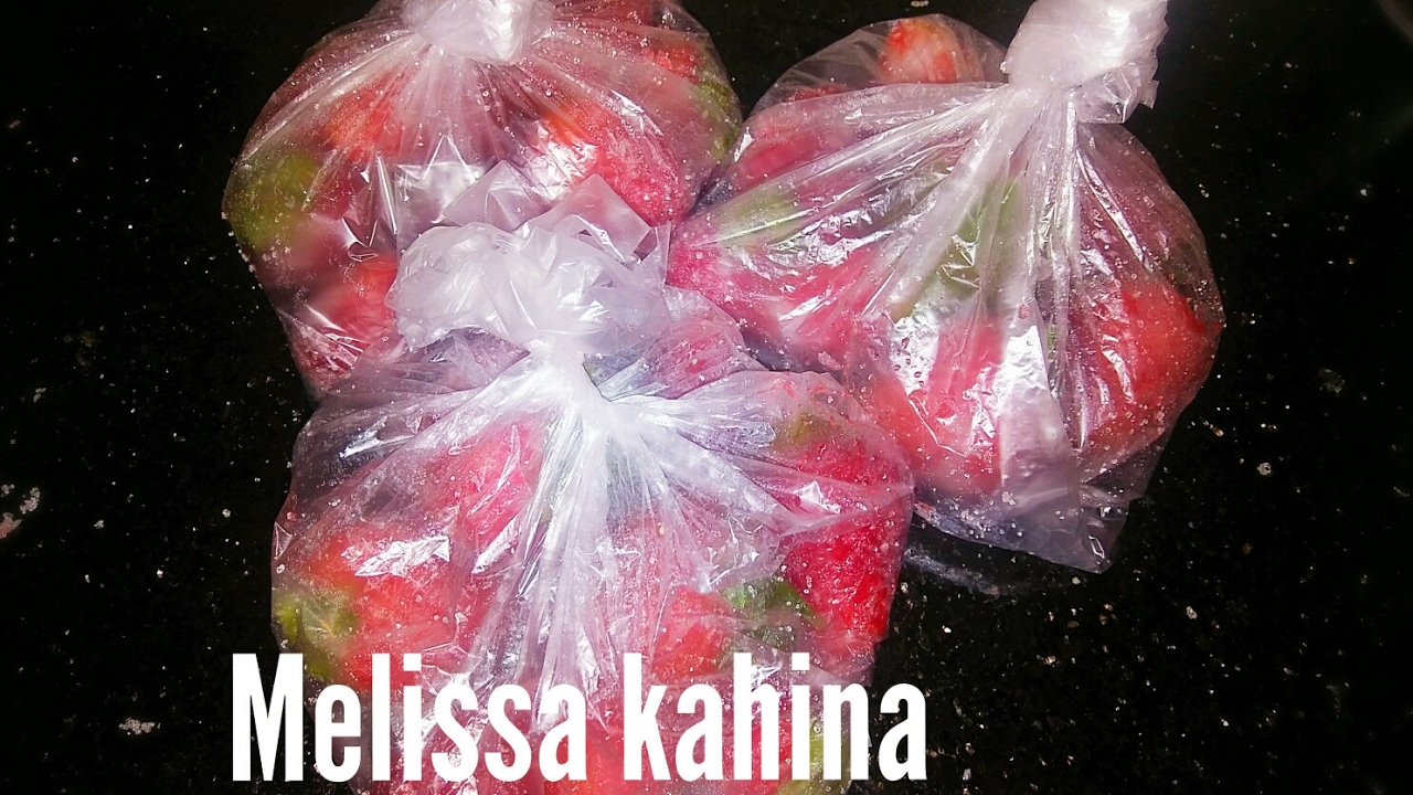 les fraises conglées lمطبخ ميليسا كهينا  الطريقة الصحيحة والوحيدة  لتجميد الفراولة لتبقى عى حالها