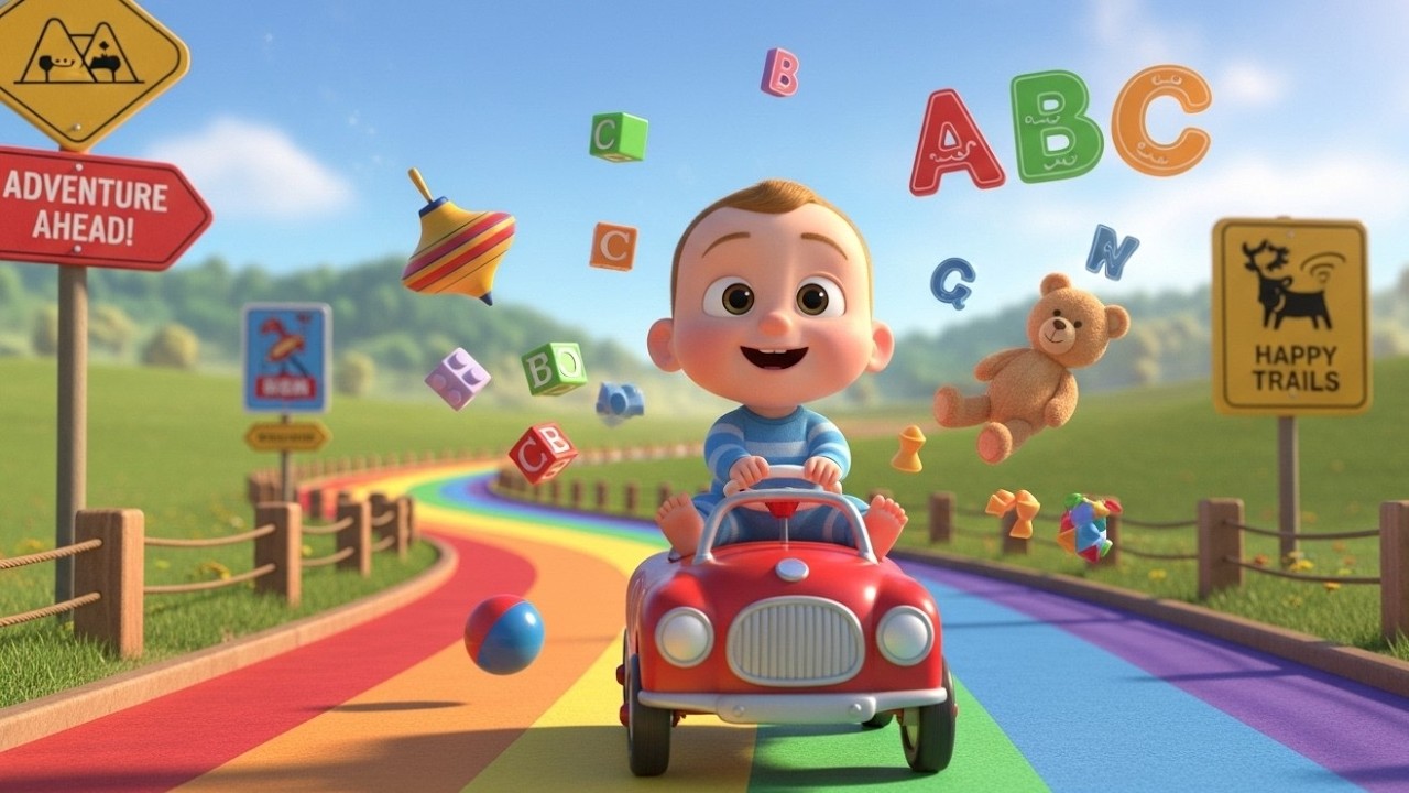 Wroom Wroom Car Fun 🚗🎵 | Fun Vehicle Song for Kids | Toddler Car Adventure Rhyme | Baby LearningSong