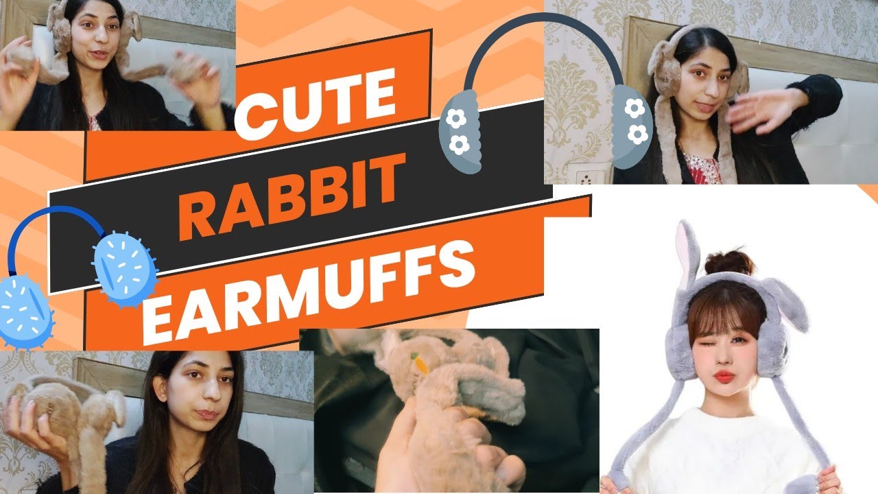 Cutest Winter Essentials|| Rabbit Earmuffs 😝🫶🏼