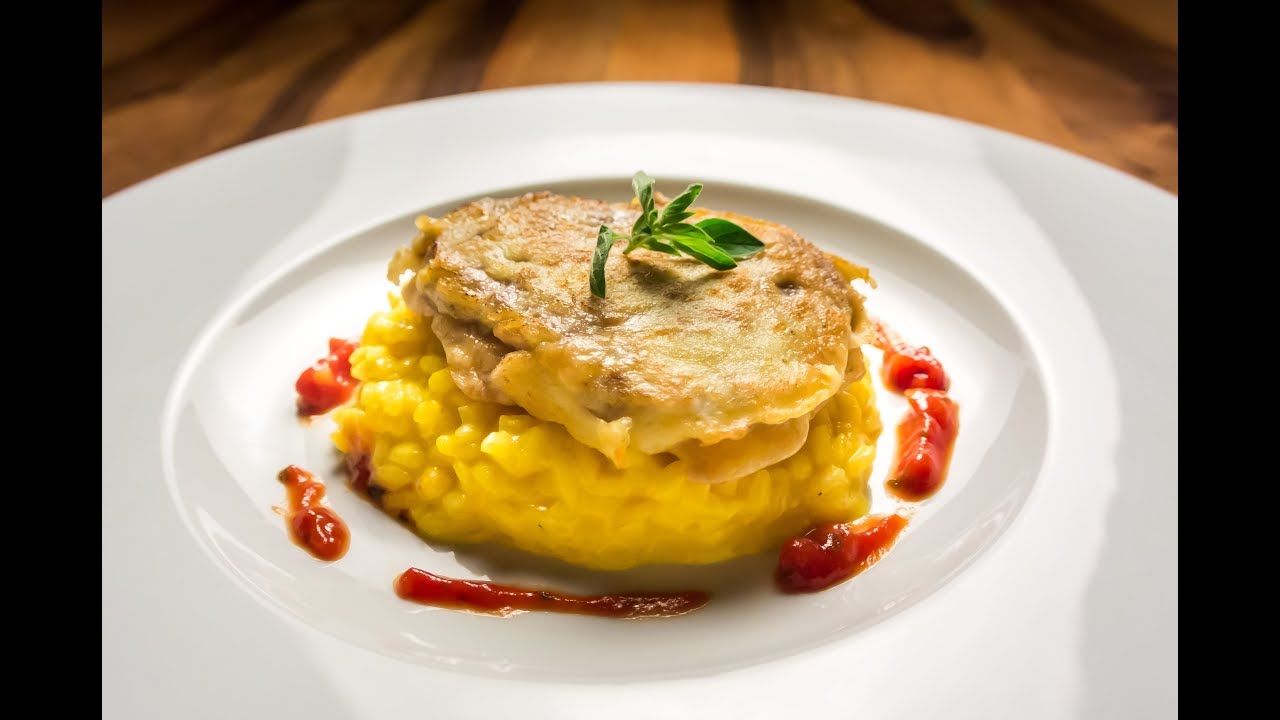 Piccata milanese et risotto au safran - Recette de David Geisser