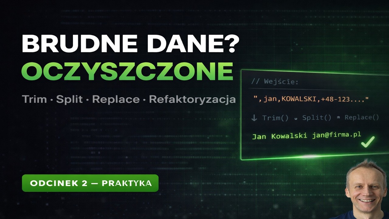 Przetwarzanie danych w C# od zera — live coding z refaktoryzacją | Podstawy C#