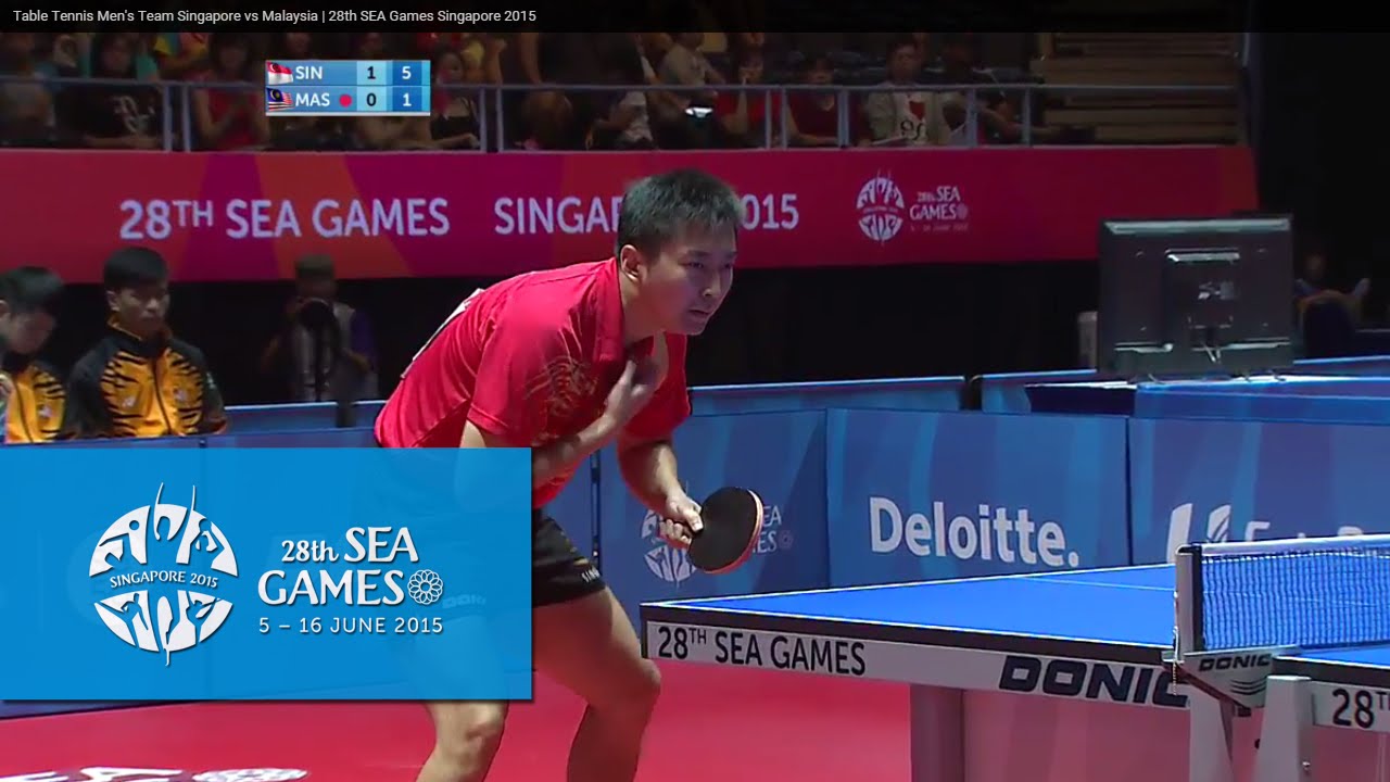Table Tennis Men's Team Singapore vs Malaysia Match 2 | 28th SEA Games Singapore 2015