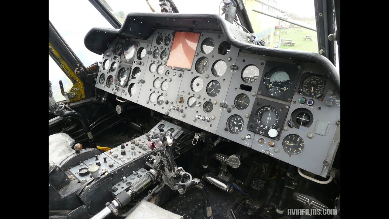 Westland Wessex helicopter cockpit