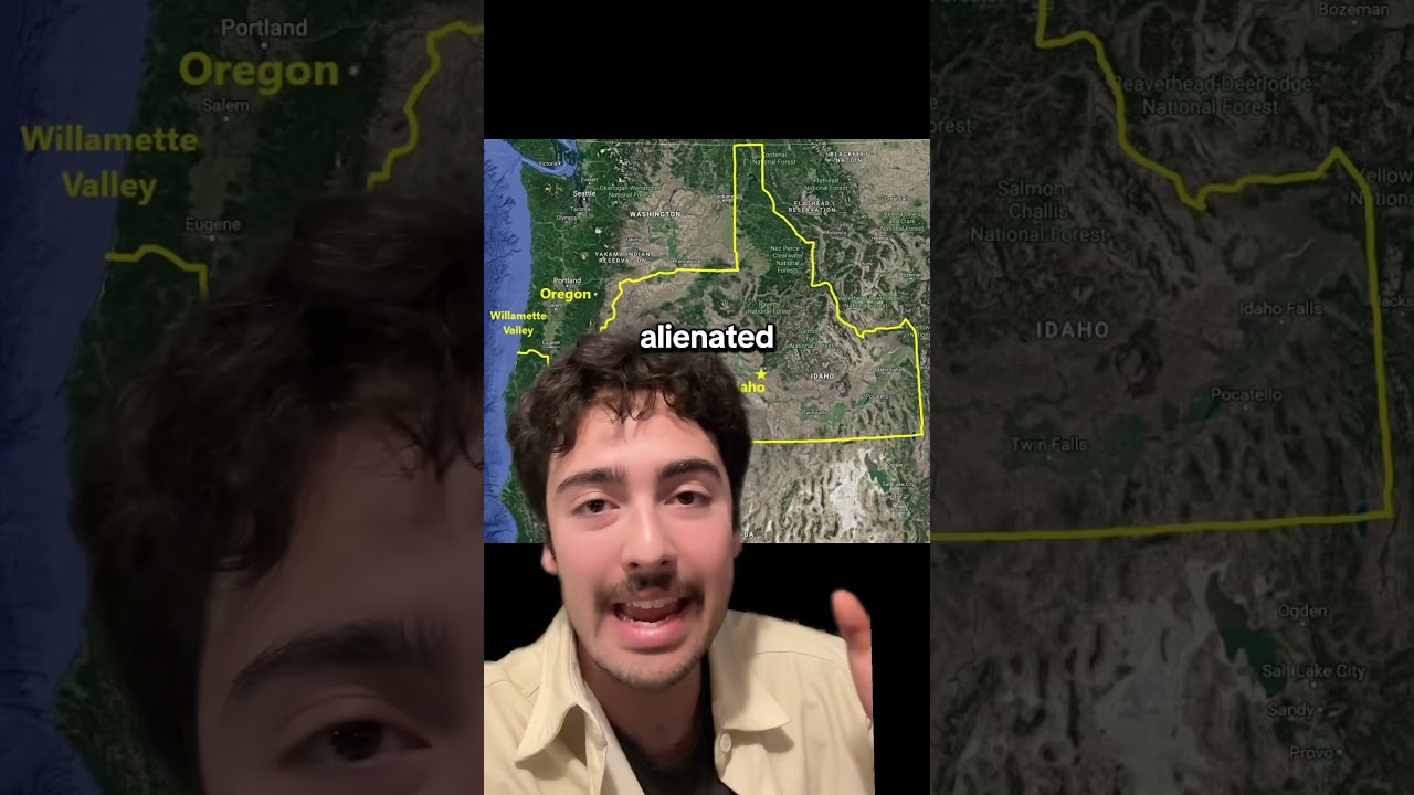 Greater Idaho #distantelephant #usa #geopolitics #geography #travel #us #border