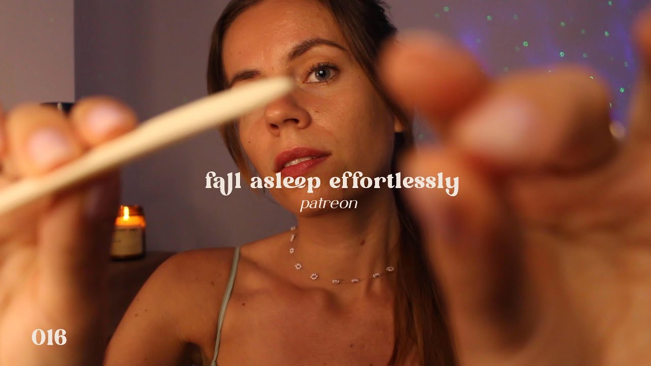 ASMR REIKI to fall asleep effortlessly (energy scooping, aura brushing, soft spoken)