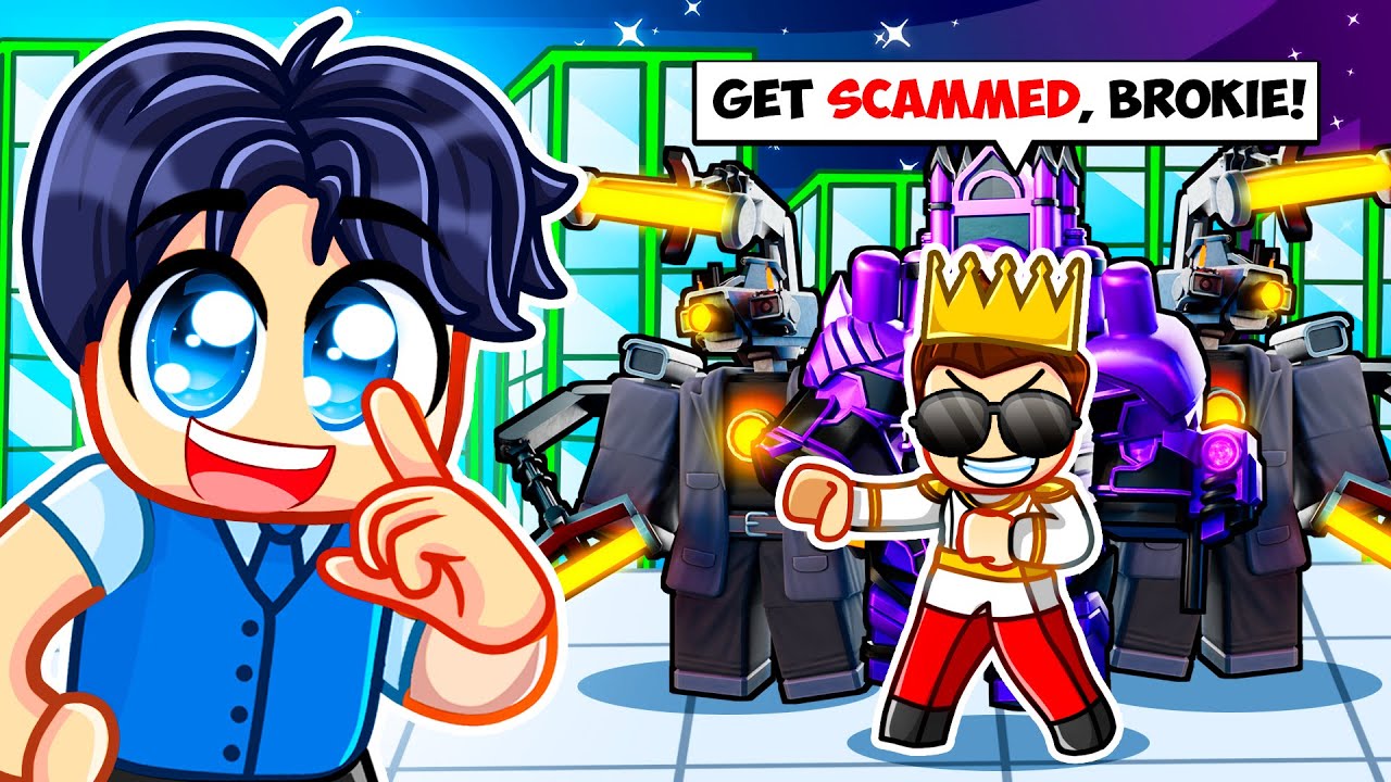 SCAMMING A SCAMMER For GALACTIC TRITITAN In SKIBIDI TOWER DEFENSE!