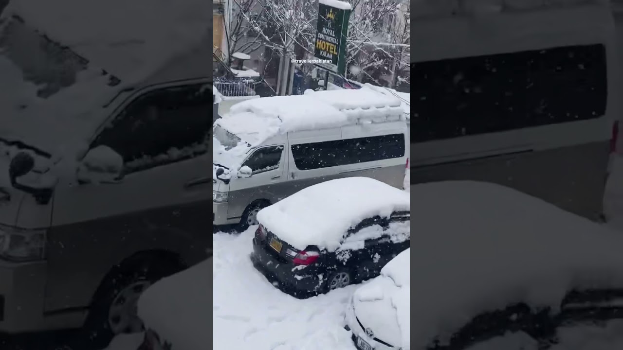 Today Snowfall in Kalam 04Jan2022 | Snowfall in kalam | Kalam weather Today