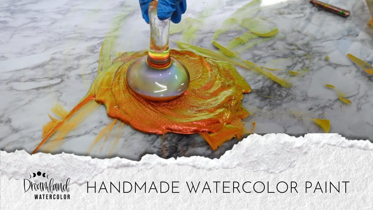 Handmade Watercolor Paint: Torch Lily by Dreamland Watercolor
