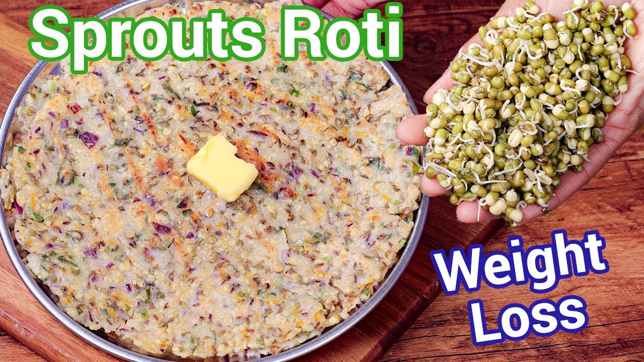 Healthy Weight Loss Sprouts Roti - Sprouts Masala Thalipeeth Recipe | Healthy Breakfast Recipe