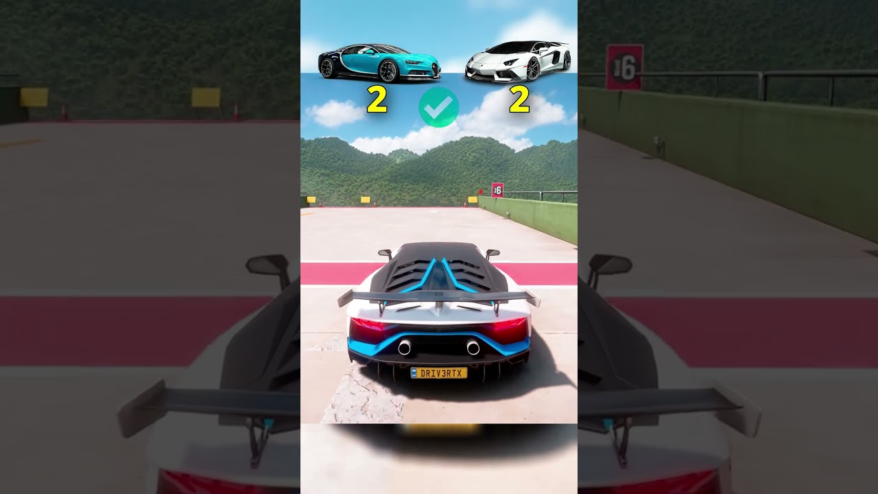 Bugatti Chiron VS Lamborghini Aventador SVJ
