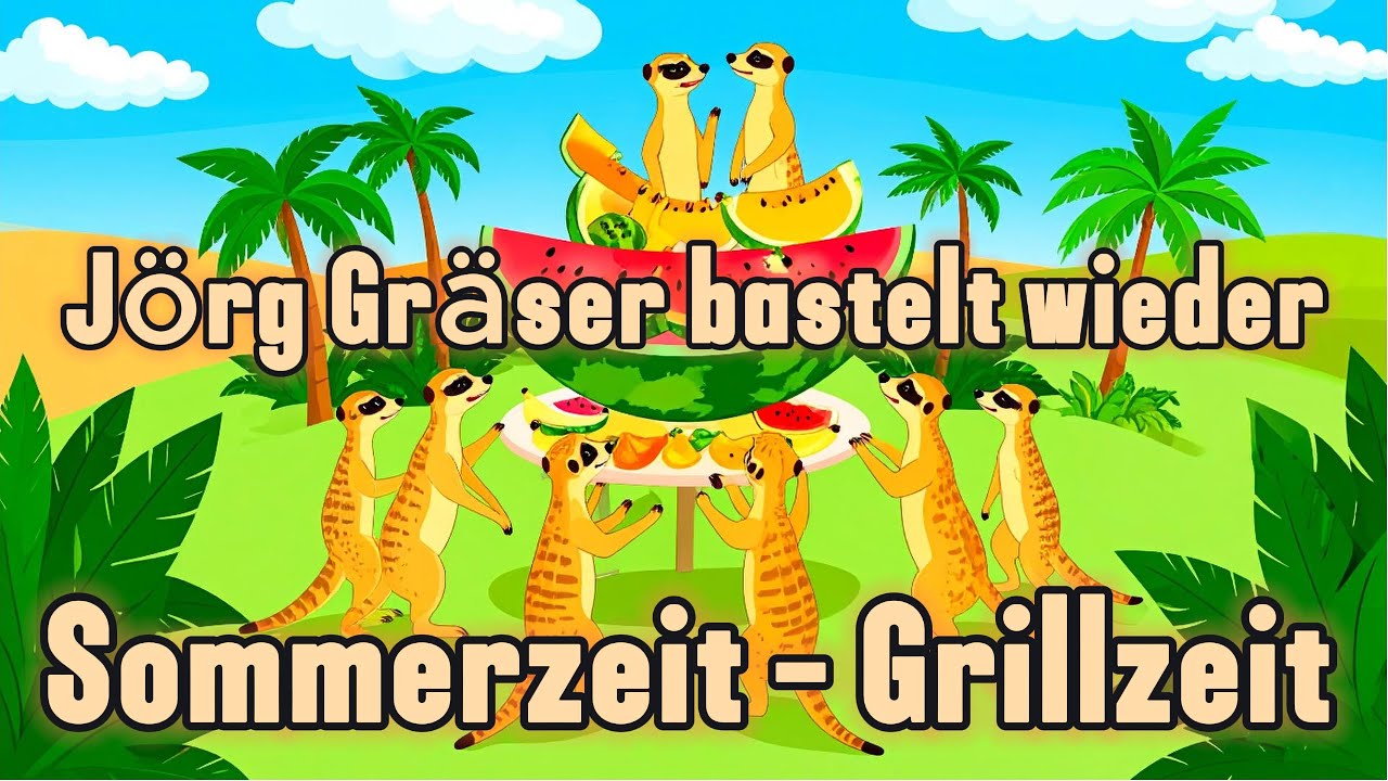 Jörg Gräser bastelt Obst-Grill für seine Tiere