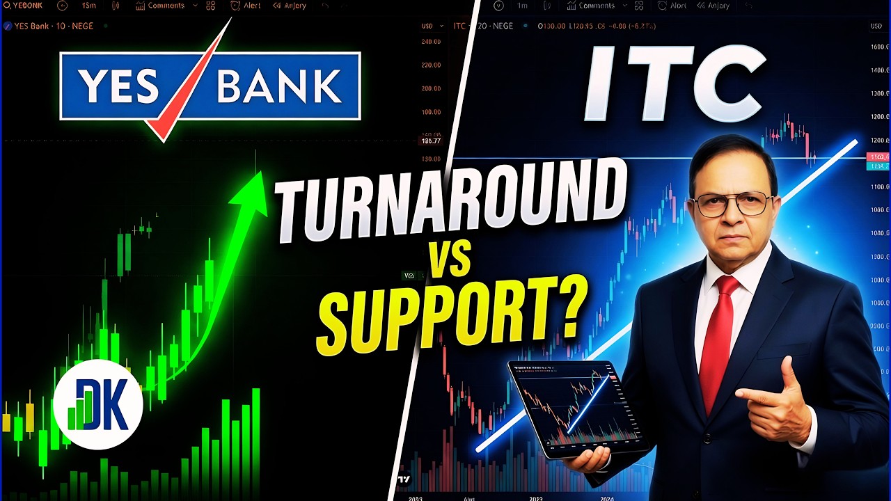 YES Bank & ITC: The Ultimate 2026 Turnaround vs Trendline Test | DK Sinha Deep Dive