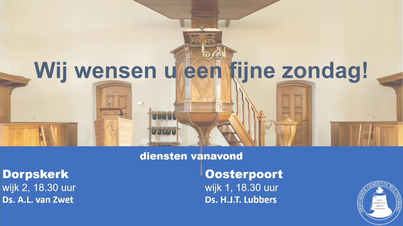 Dorpskerk: Morgendienst wijk 1 zondag 2 maart 2025 9:30 uur