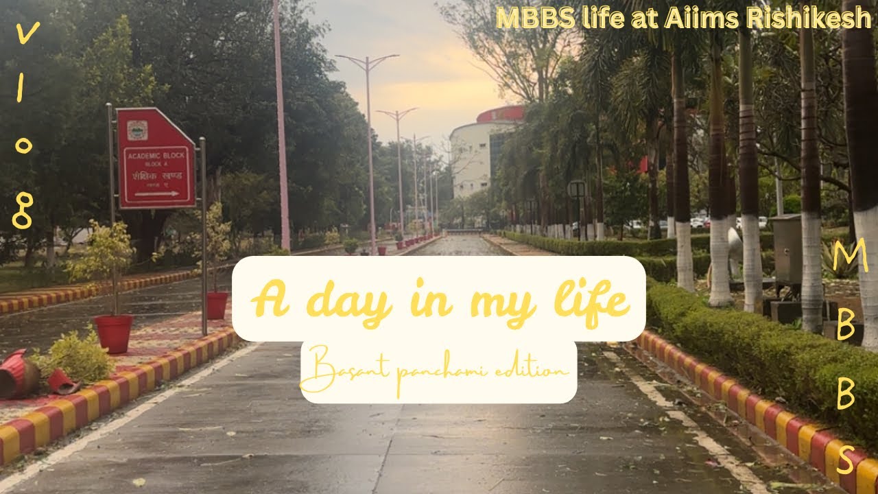 A day in my life in AIIMS✨|Saraswati pooja edition🌟🤍🌟|