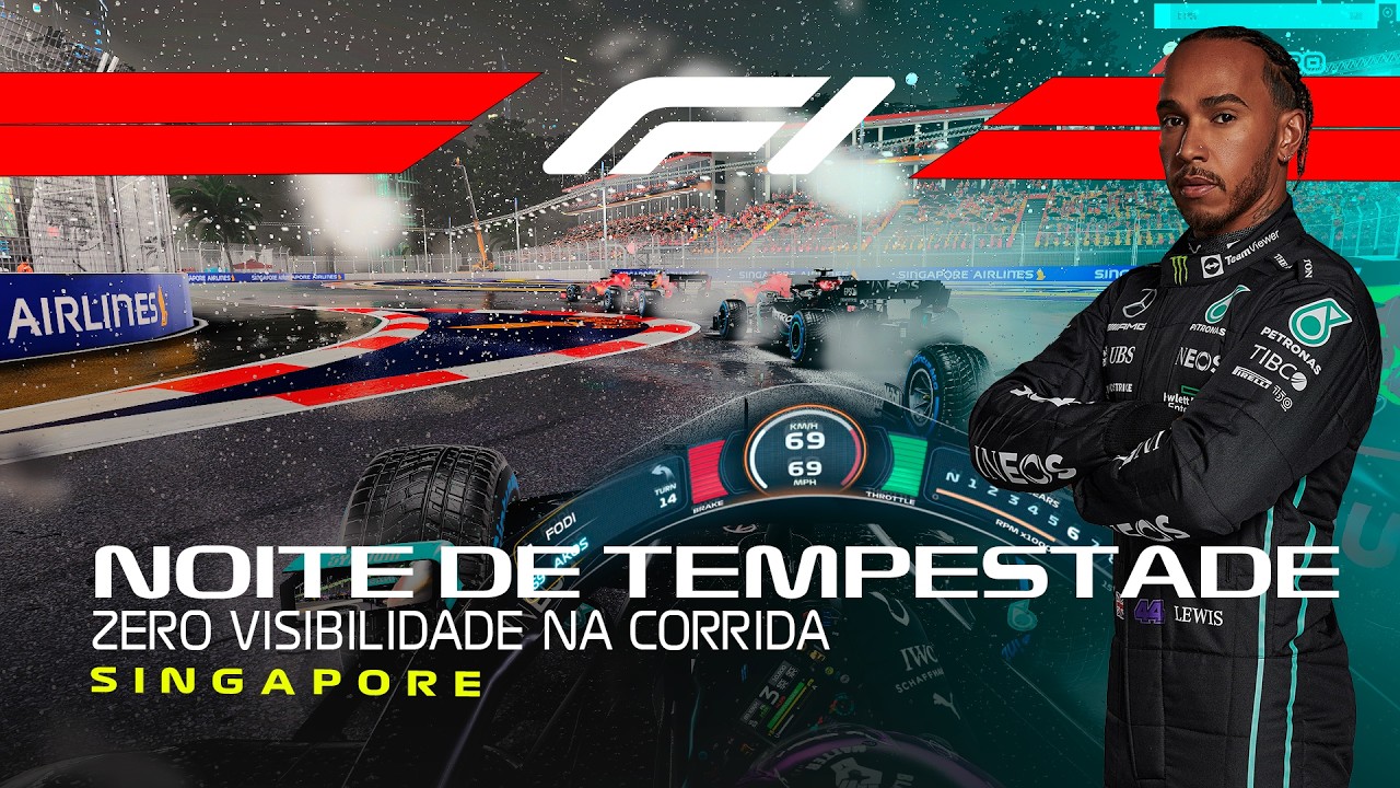 VISIBILIDADE ZERO! 🌧️ Caos total de Mercedes em Singapura (F1 2020)