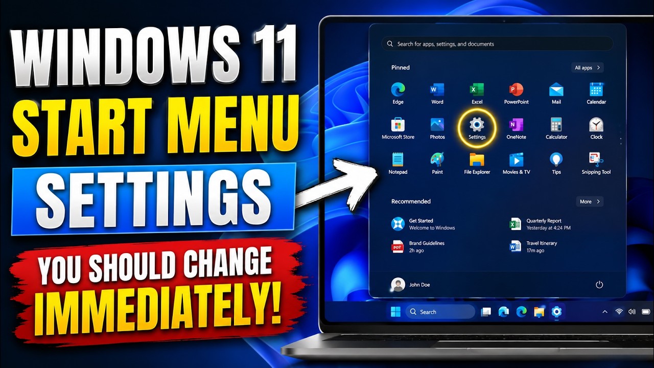 Windows 11 Start Menu Settings You Should Change Immediately