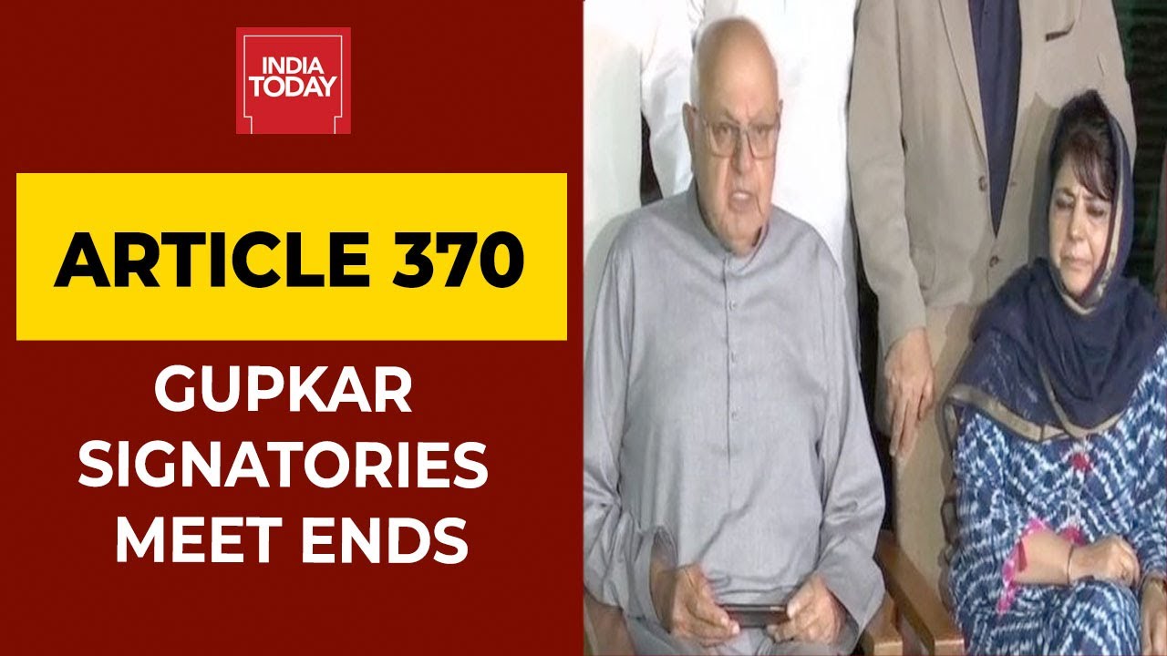 Two-Hours Long Key Meeting Of Gupkar Signatories In Srinagar Ends, Forms 'People's Alliance'