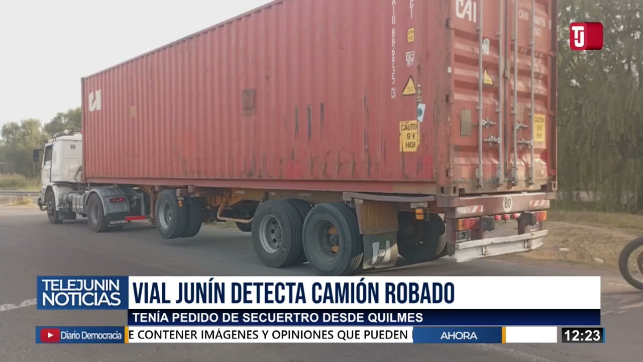 CON PEDIDO DE SECUESTRO: VIAL JUNÍN DETECTÓ UN CAMIÓN ROBADO