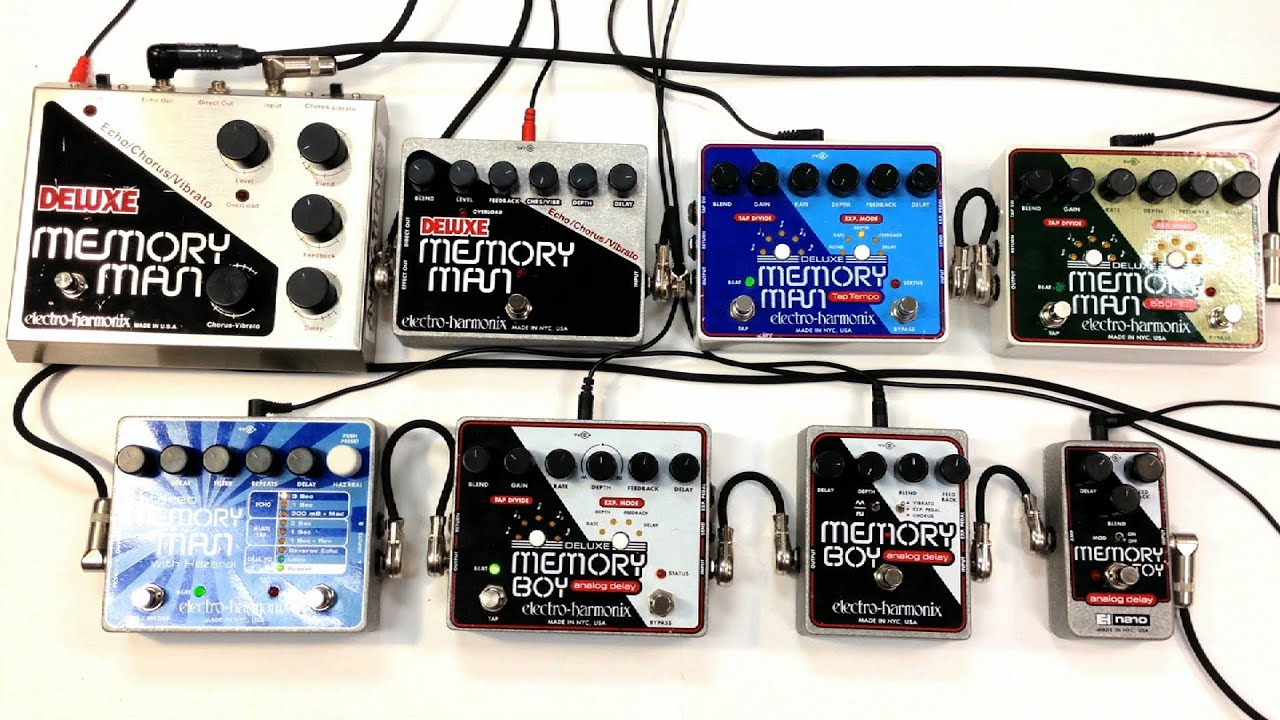 Electro Harmonix Delay Shootout Deluxe Memory Man Boy Toy 550TT Tap Analog Digital