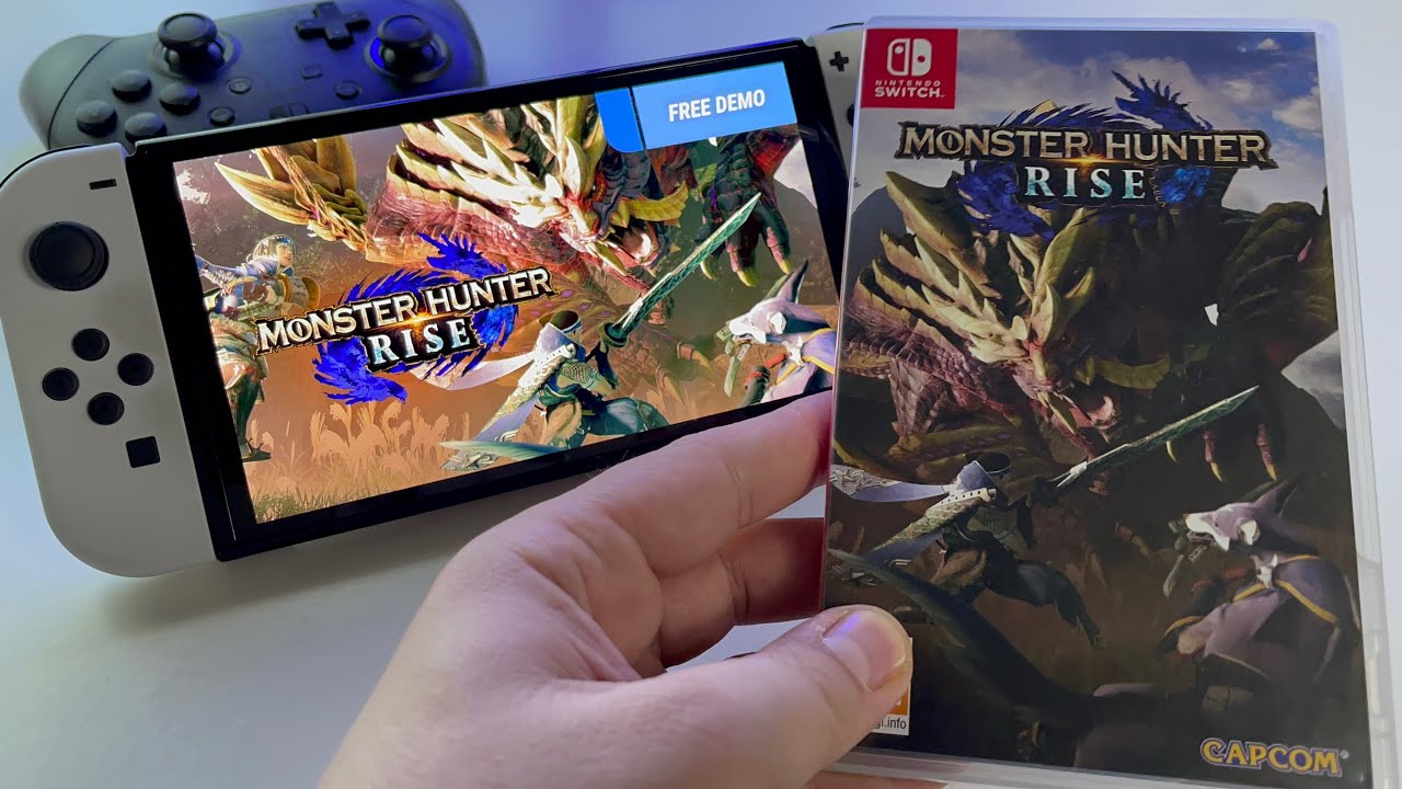 MONSTER HUNTER RISE — Обзор | Игровой процесс на портативной OLED-консоли Switch