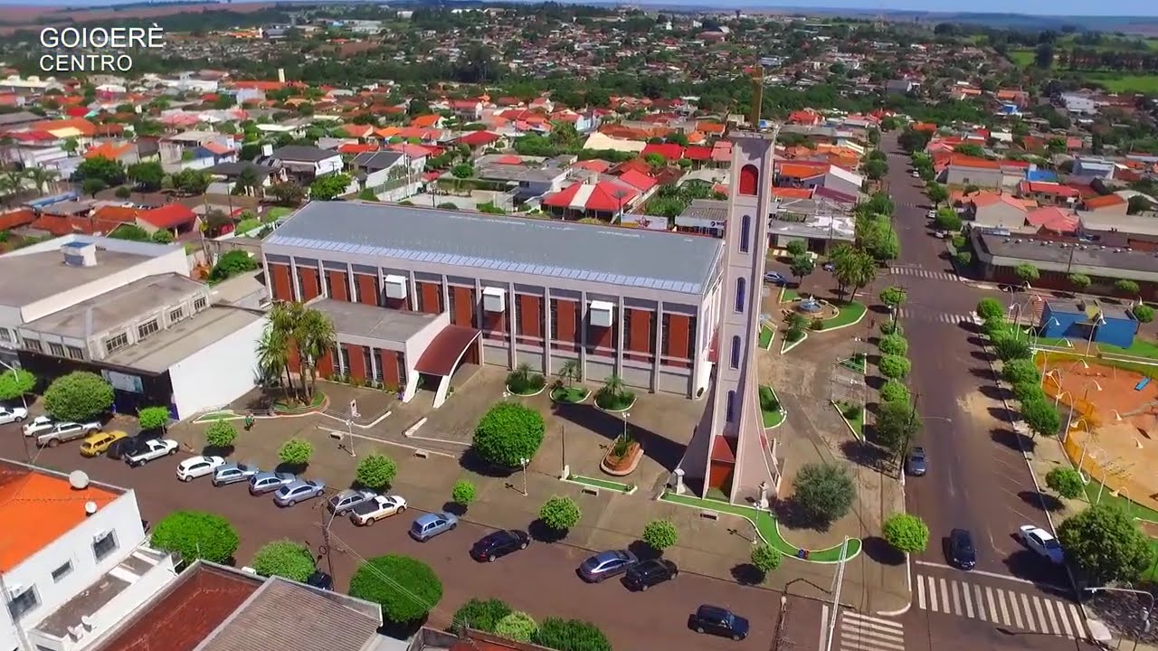 Imagens Aéreas de Goioerê 2018– Catedral e Ruas Centrais | Drone